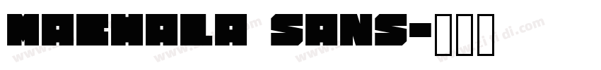 Machala Sans字体转换